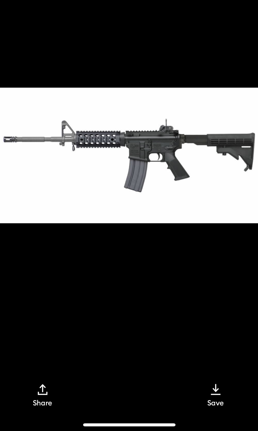Automatic military Colt M4A1 Carbine 5.56x45 NATO LE6920